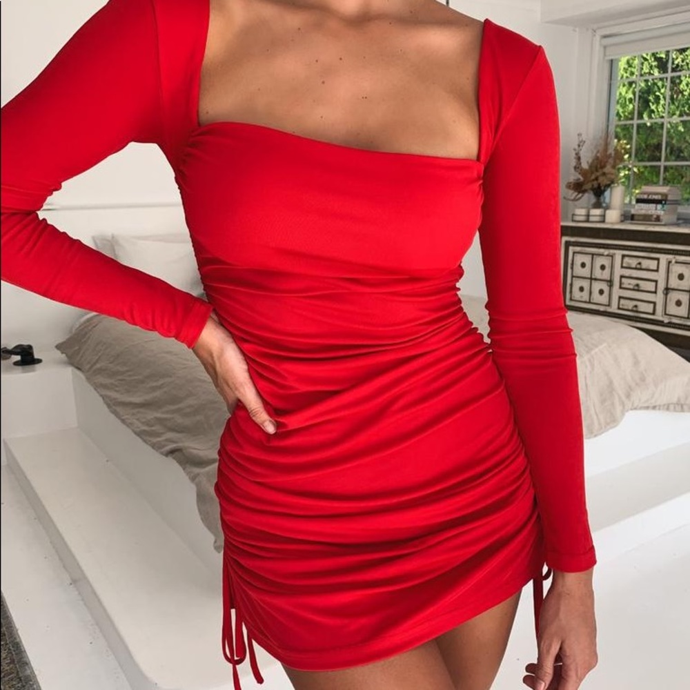 porto long sleeve dress